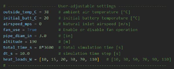 Artemis (2026) - Thermal Modeling of Battery Pack